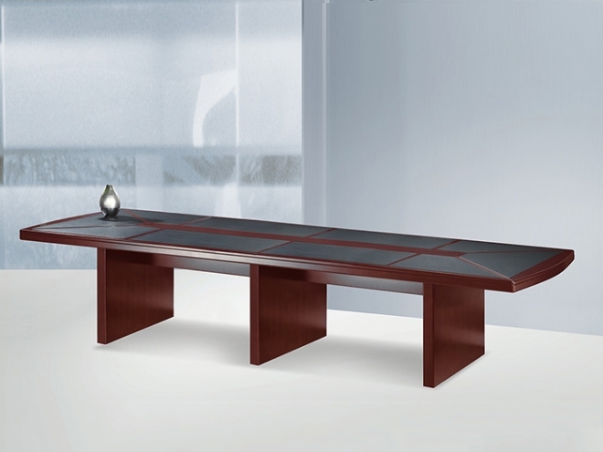 全木皮優質會議桌(長型)